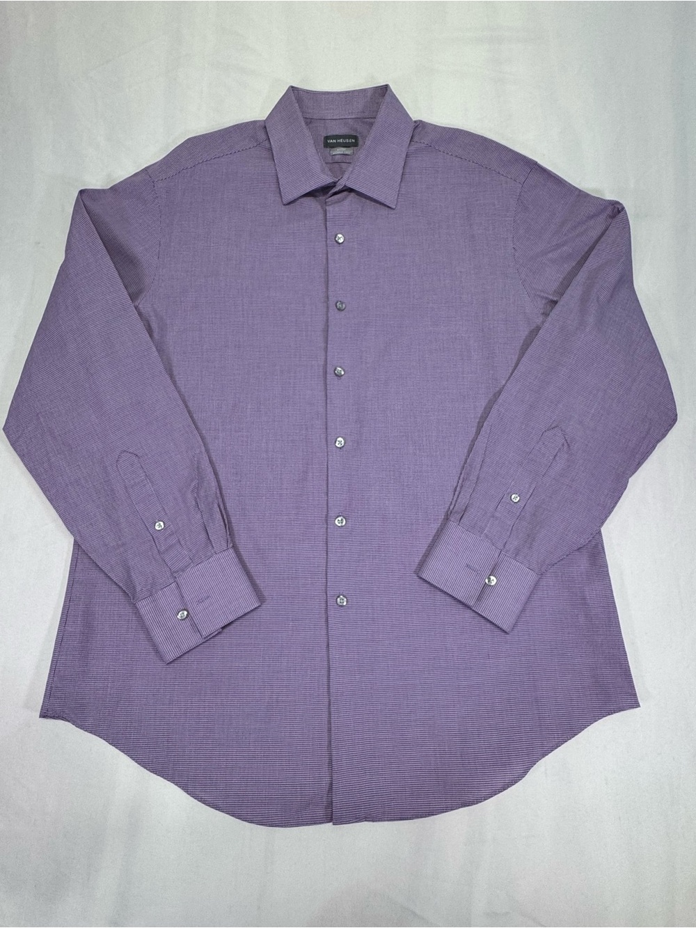 Van Heusen Lavender/Purple Long-Sleeve Dress Shirt